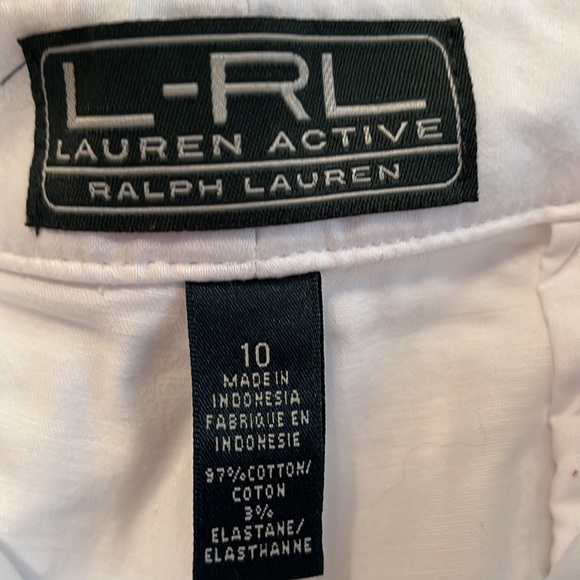 Ralph Lauren Active wear. White shorts size 10. - Picture 5 of 6